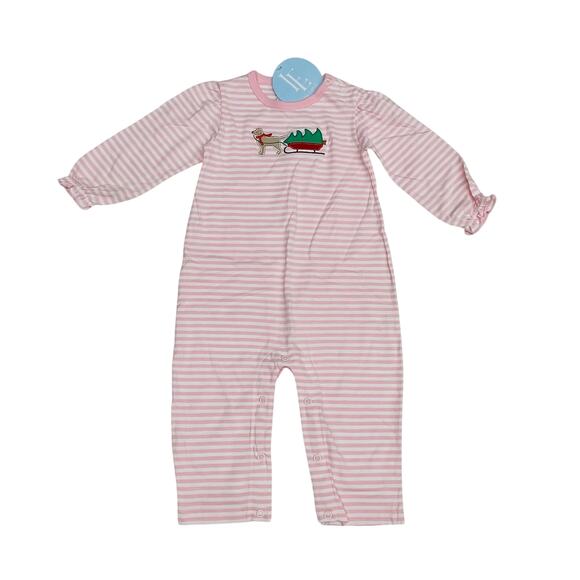 NWT Little English 12M Holiday Lab Romper - Picture 1 of 5